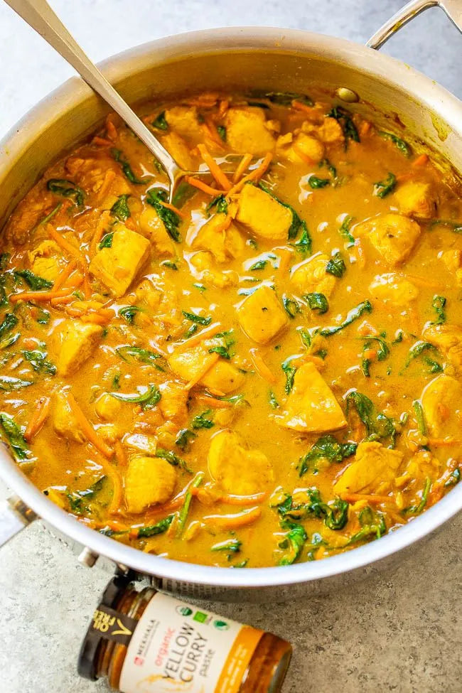 Curry de pollo cetogénico