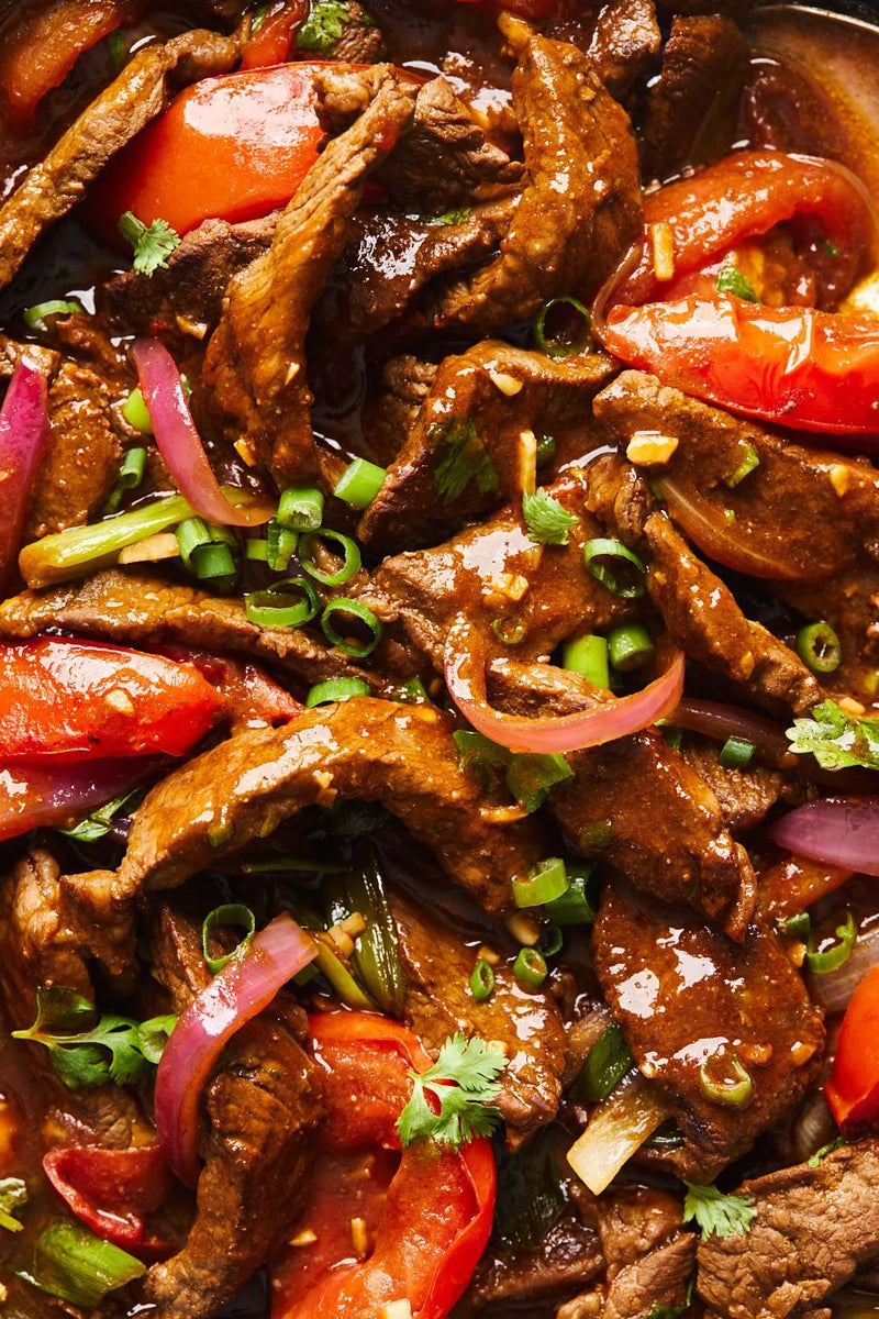 Lomo salteado keto