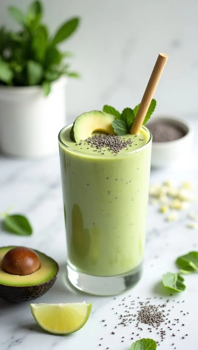 Batido cetogénico de aguacate